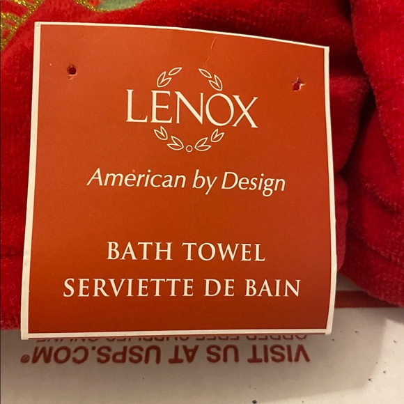 (Bundle of (2) Lenox Bath Towels New With Tags - Picture 2 of 2